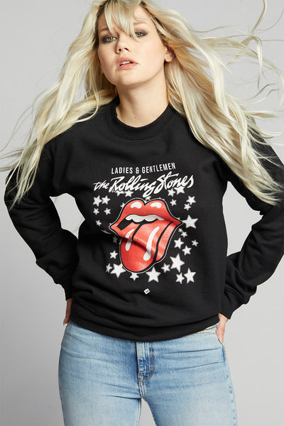 The Rolling Stones Stars Fitted Sweatshirt