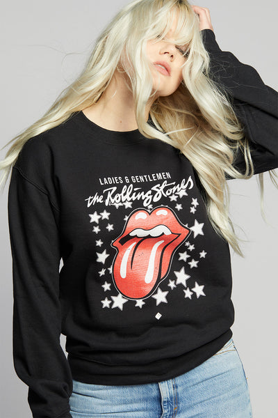 The Rolling Stones Stars Fitted Sweatshirt