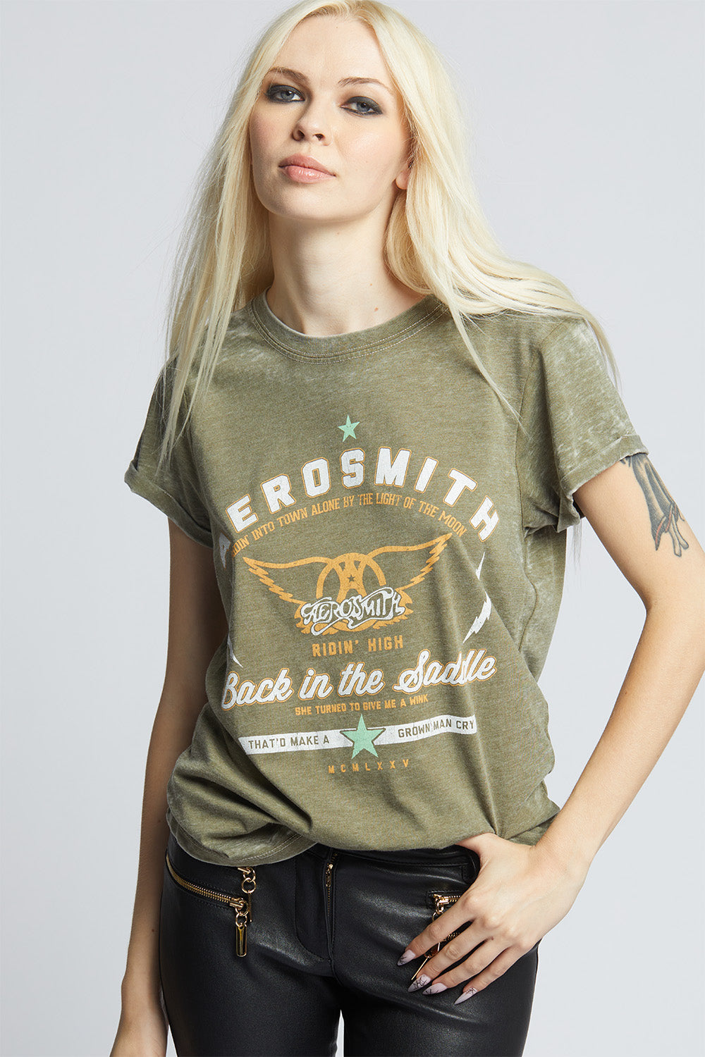 Aerosmith Ridin’ High Vintage Band Graphic Tee