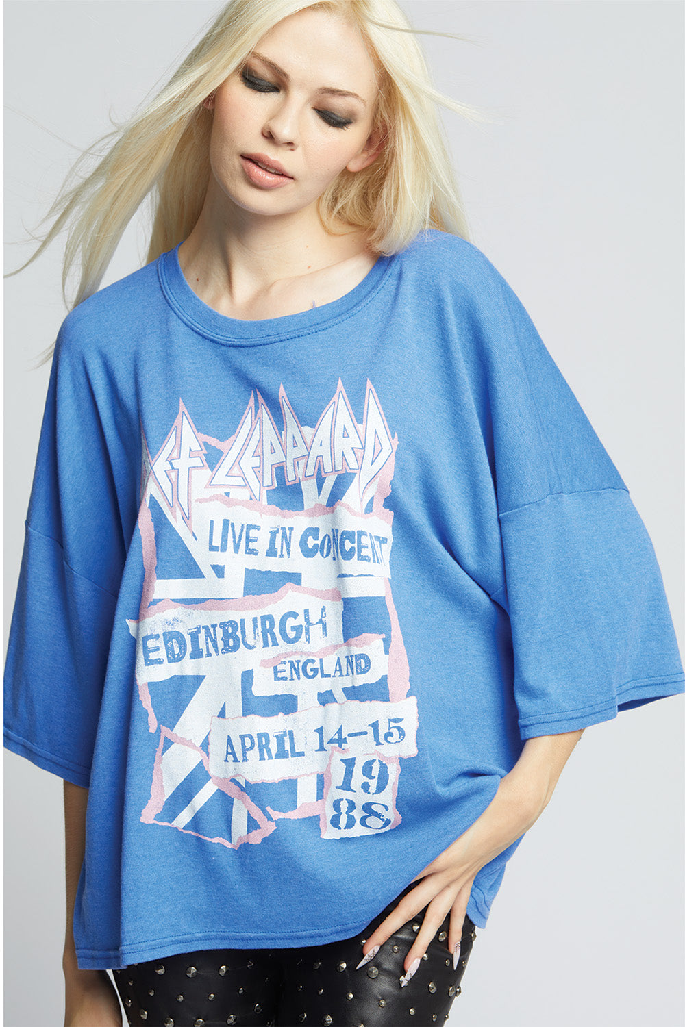 Def Leppard Live In Edinburgh 1988 One Size Tee