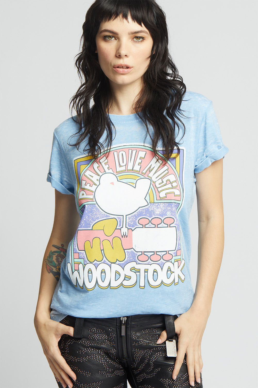 Woodstock Peace Love Music Tee