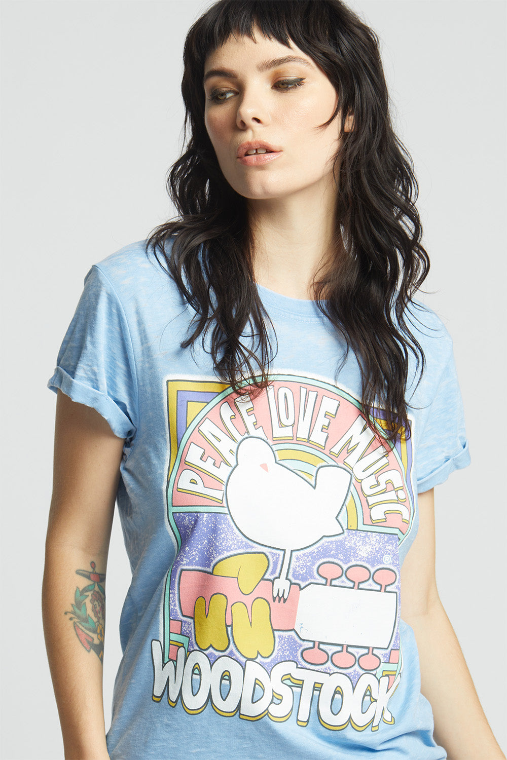 Woodstock Peace Love Music Tee
