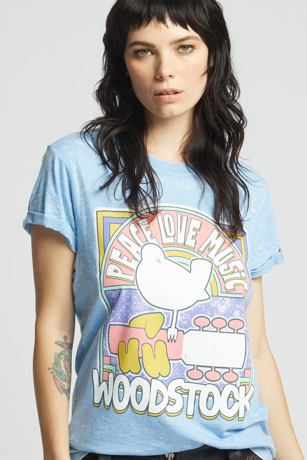 Woodstock Peace Love Music Tee
