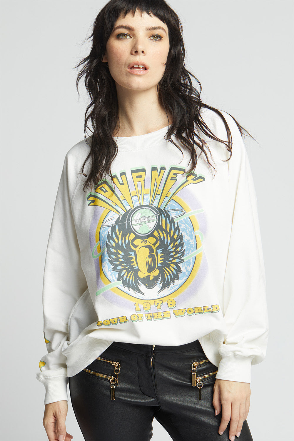 Journey 1979 Tour Of The World Oversized Sweatshirt