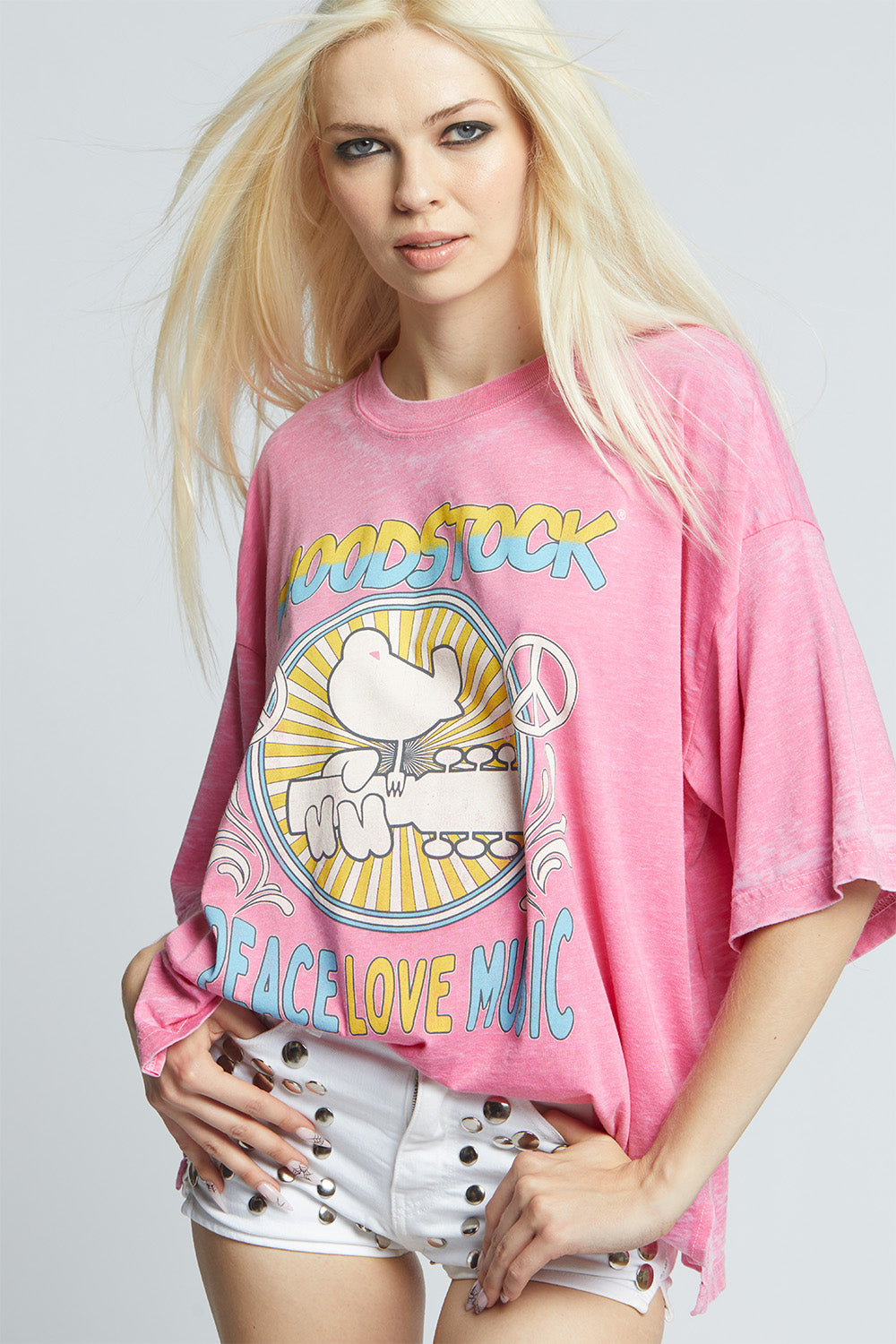 Woodstock Peace, Love, Music Tee
