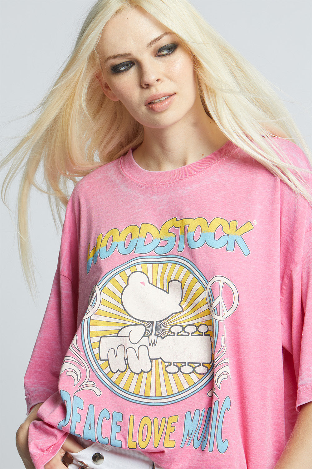 Woodstock Peace, Love, Music Tee