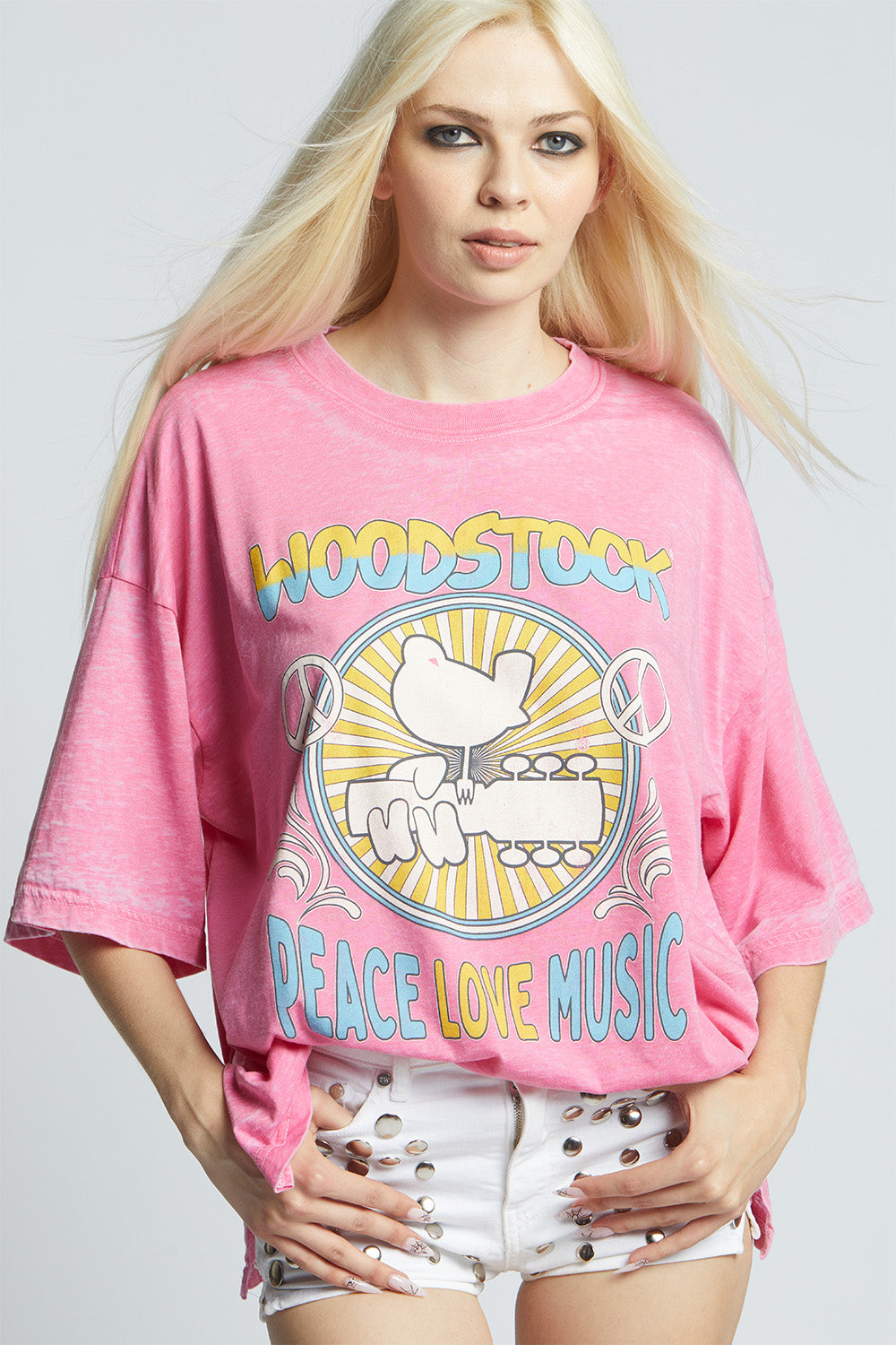 Woodstock Peace, Love, Music Tee