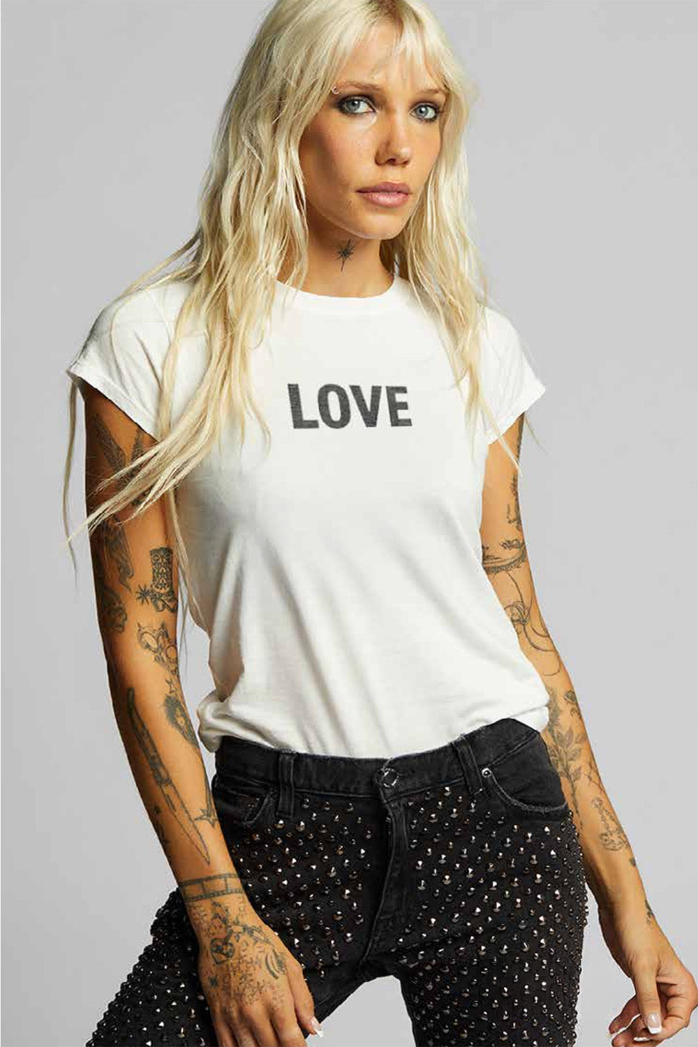 LOVE Embroidered Baby Tee