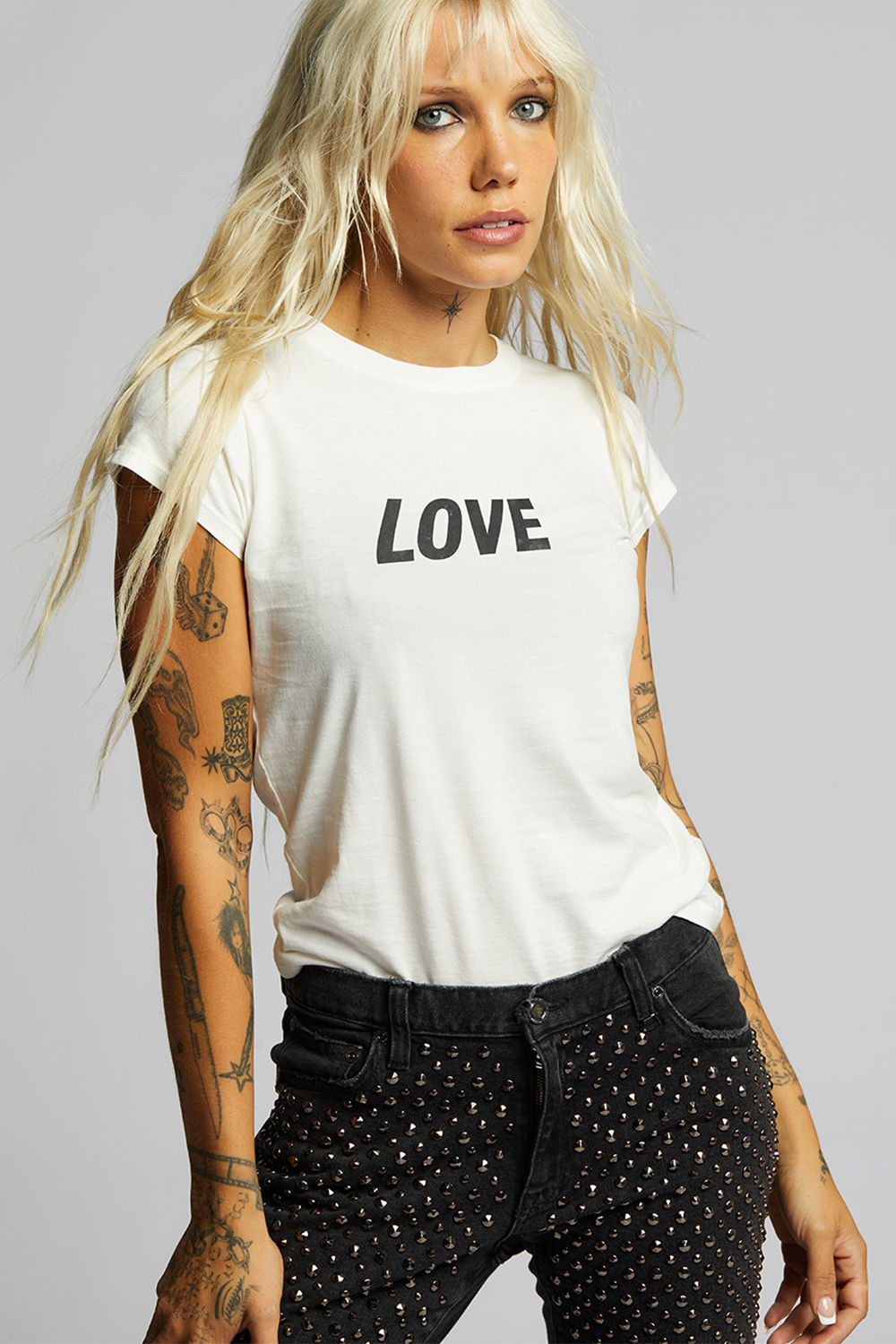 LOVE Embroidered Baby Tee