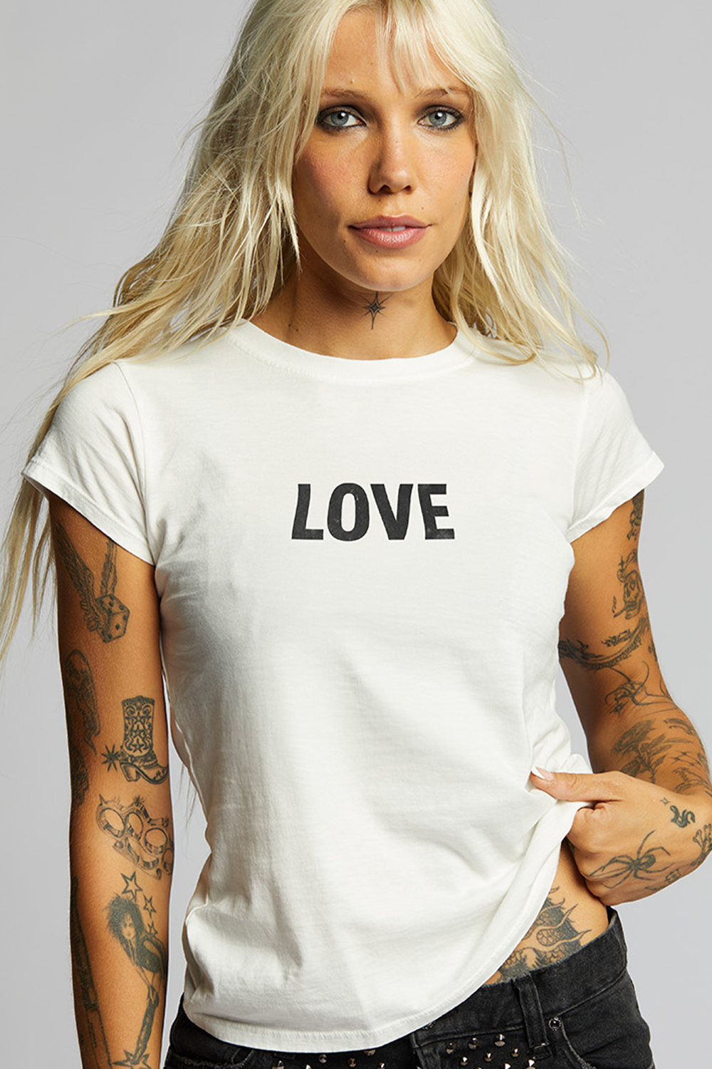 LOVE Embroidered Baby Tee