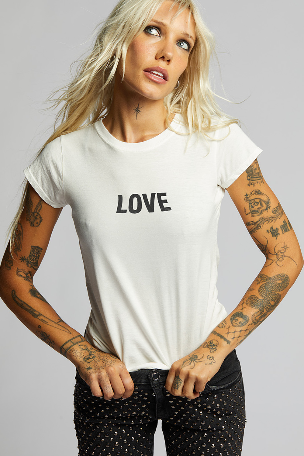 LOVE Embroidered Baby Tee