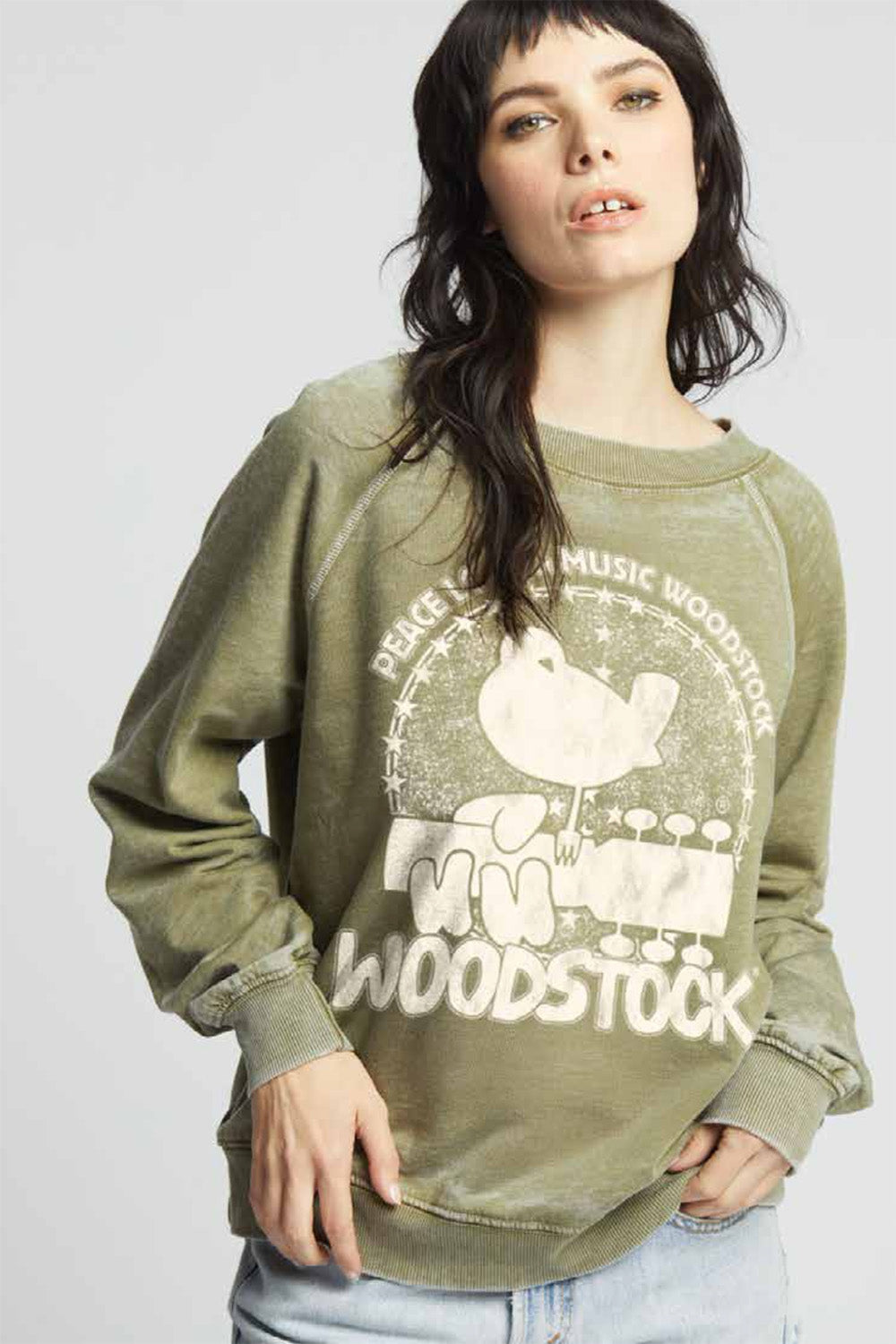 Woodstock Peace, Love, Music Sweatshirt