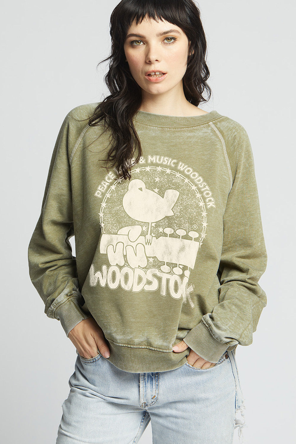 Woodstock Peace, Love, Music Sweatshirt