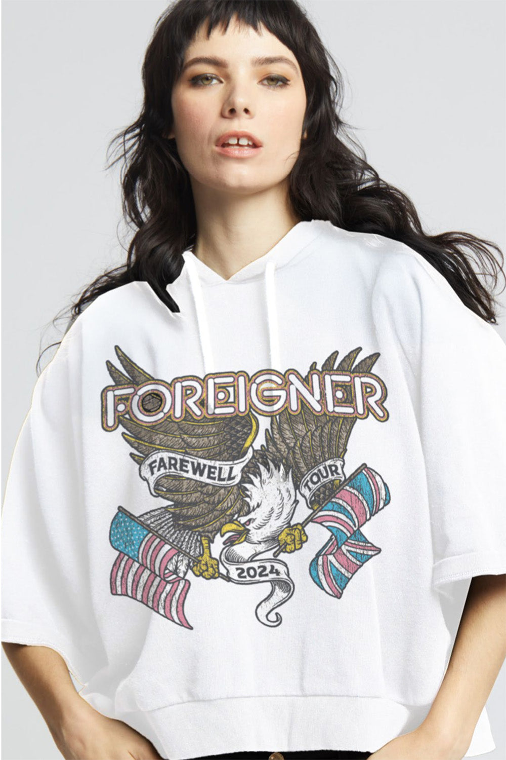 Foreigner Farewell Tour Cropped Hoodie