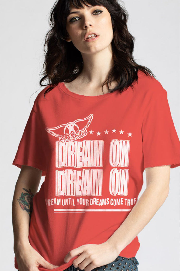 Aerosmith Dream On Boyfriend Tee