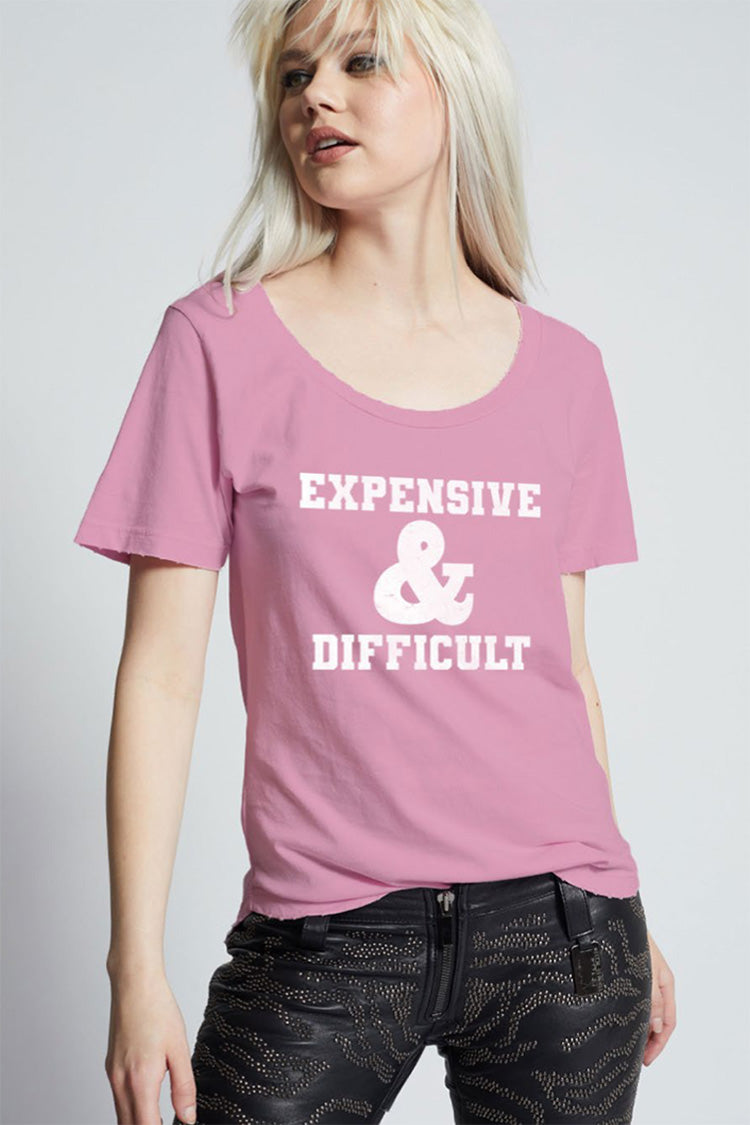 Expensive & Difficult Scoop Neck Tee