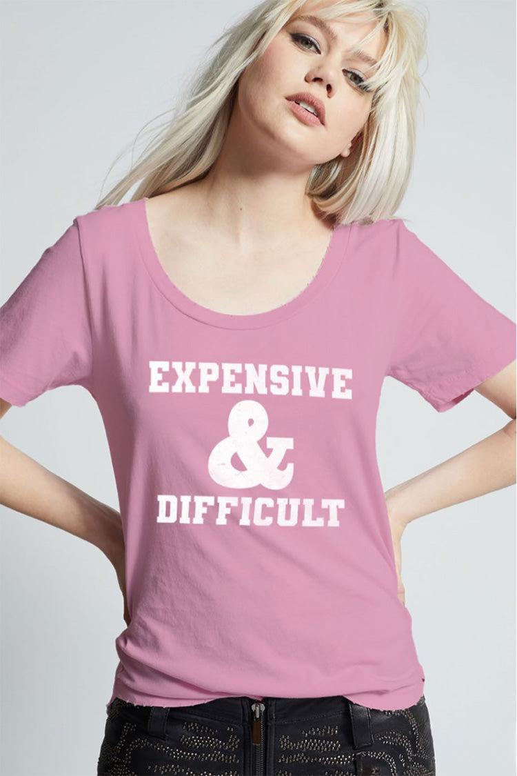 Expensive & Difficult Scoop Neck Tee