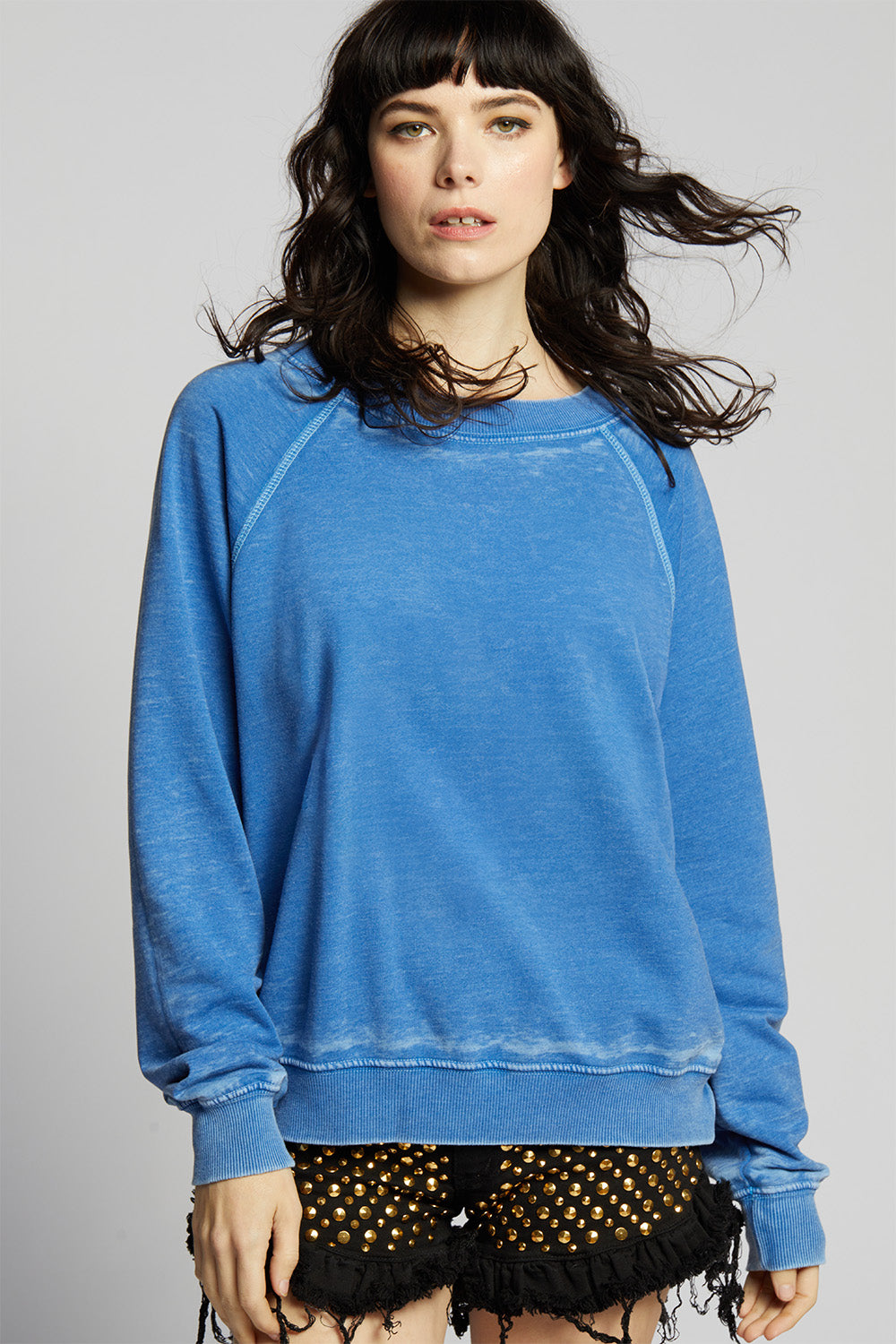 Cobalt Blue Oversized Sweatshirt