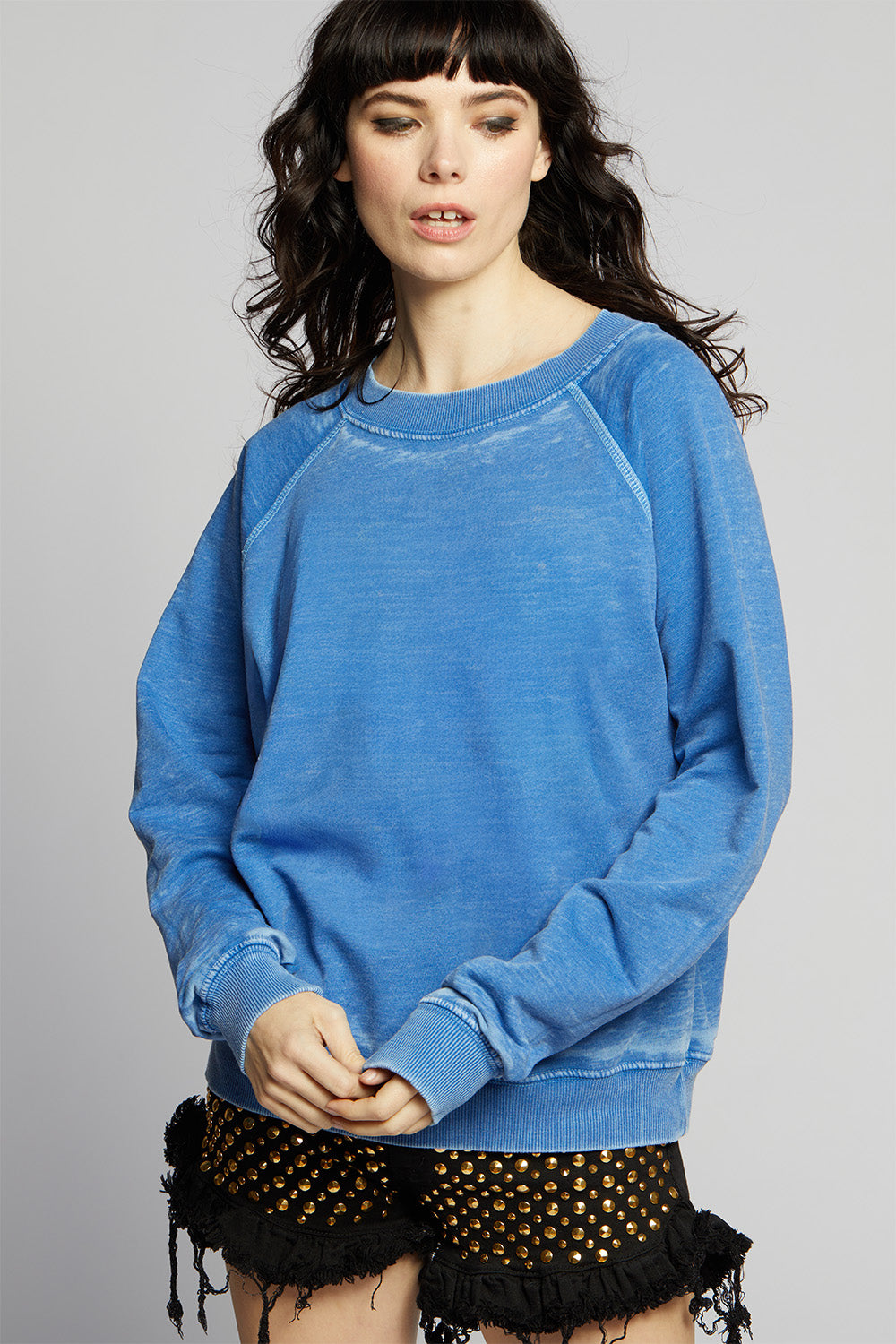 Cobalt Blue Oversized Sweatshirt