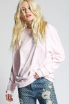 Crystal Pink Fitted Sweatshirt