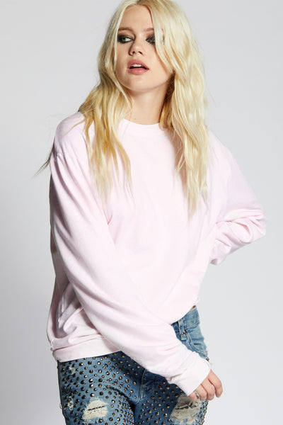 Crystal Pink Fitted Sweatshirt