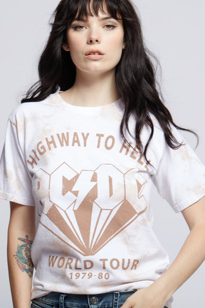 AC/DC Highway to Hell Tie Dye Tee