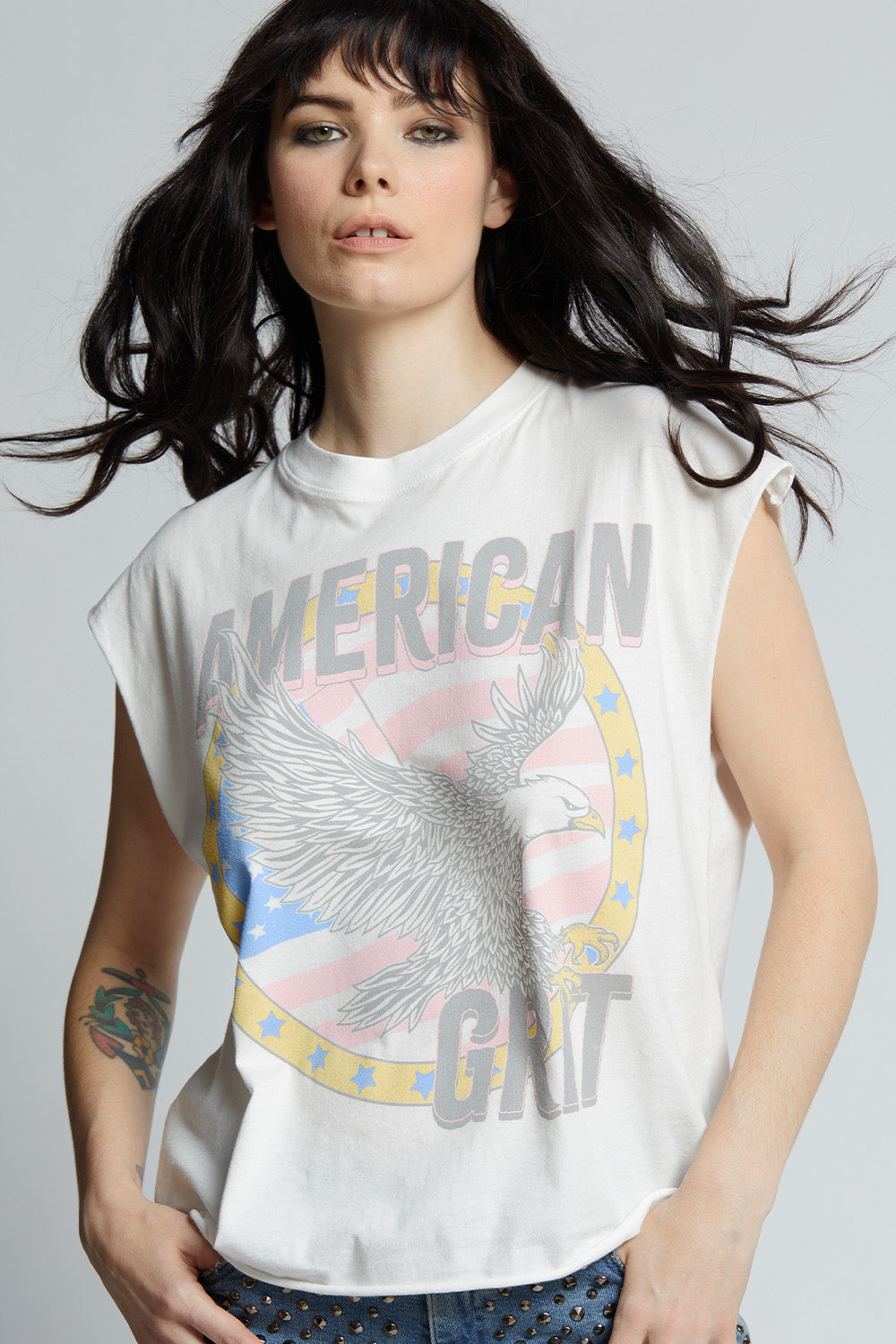 American Grit Cut Sleeve Tee