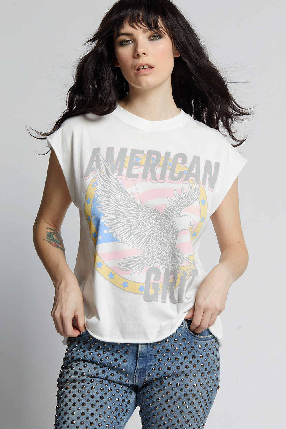 American Grit Cut Sleeve Tee