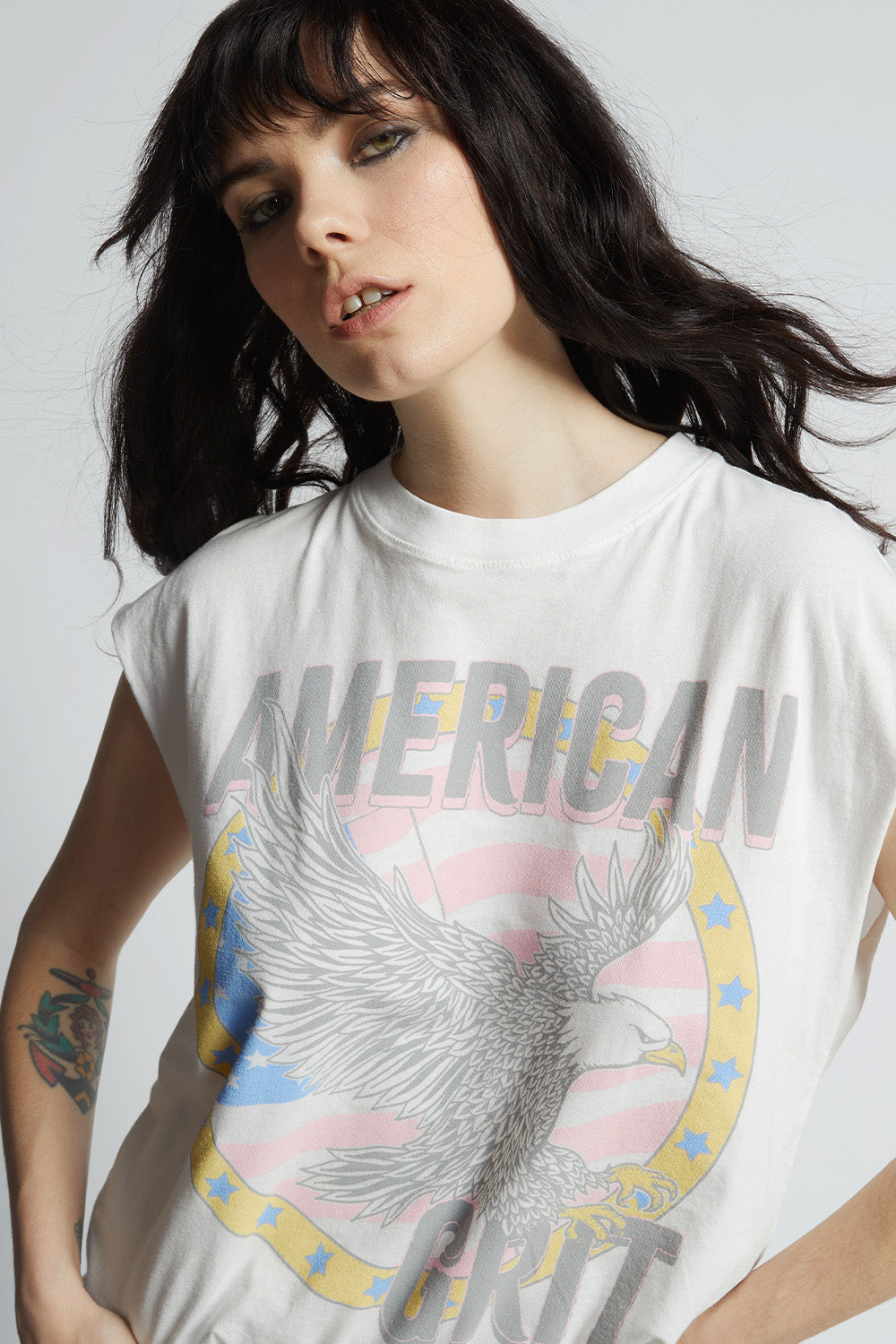 American Grit Cut Sleeve Tee