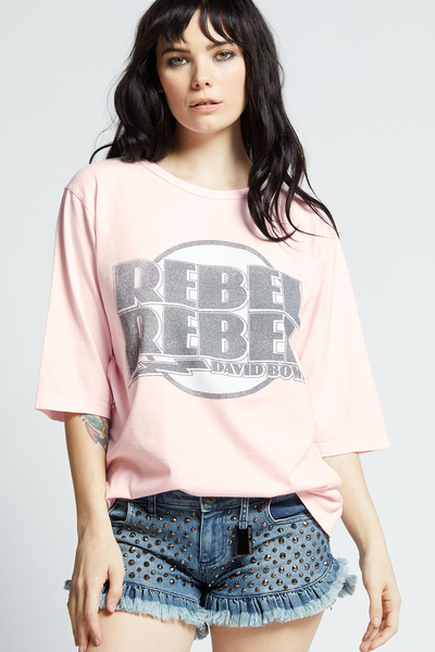 Bowie Rebel Rebel ¾ Sleeve Tee