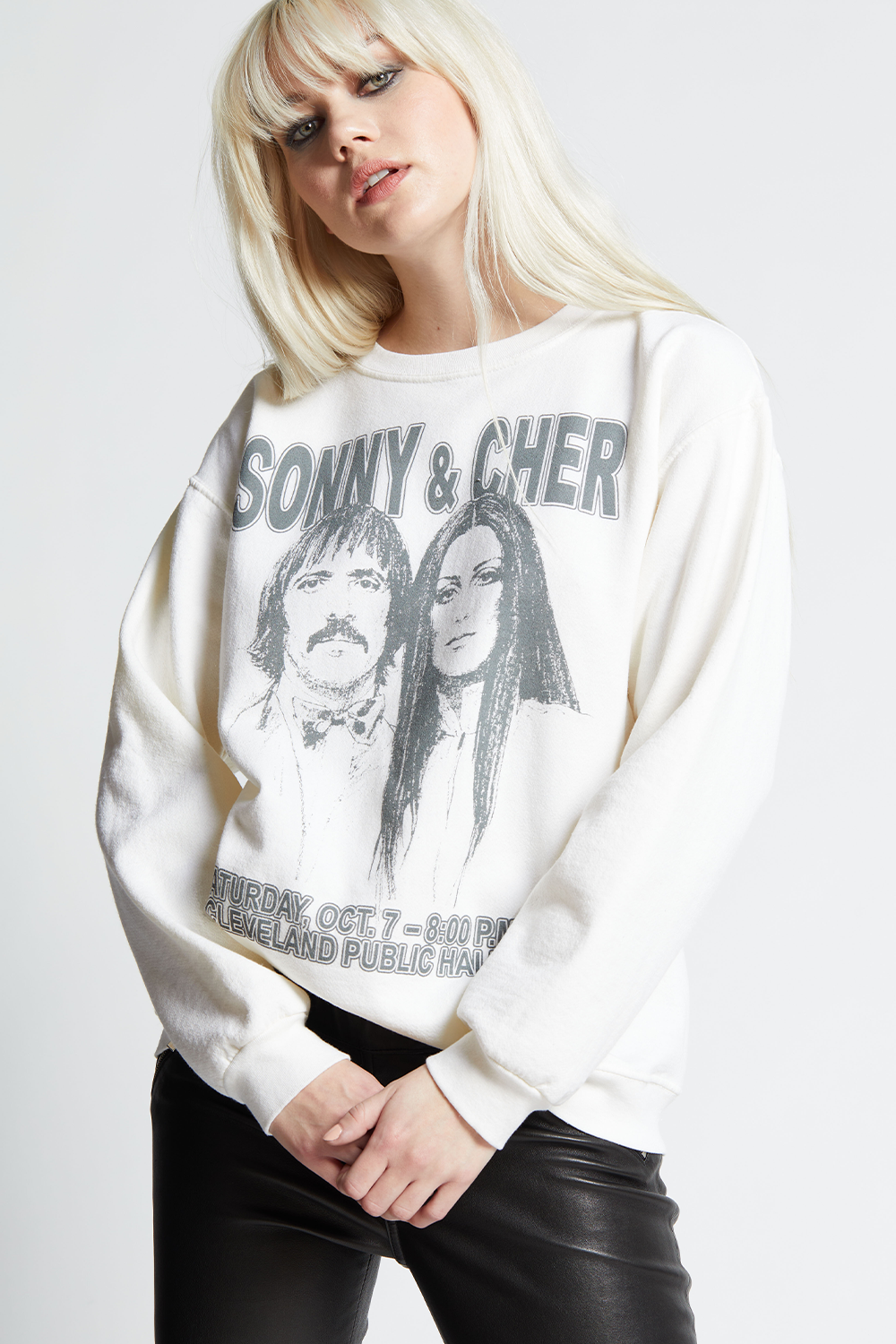 Sonny Cher I Got You Babe Fitted Sweatshirt