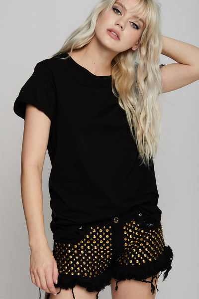 Black Fitted Tee