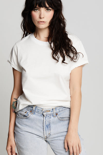 White Fitted Tee