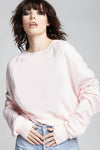 Petal Pink Crop Sweatshirt