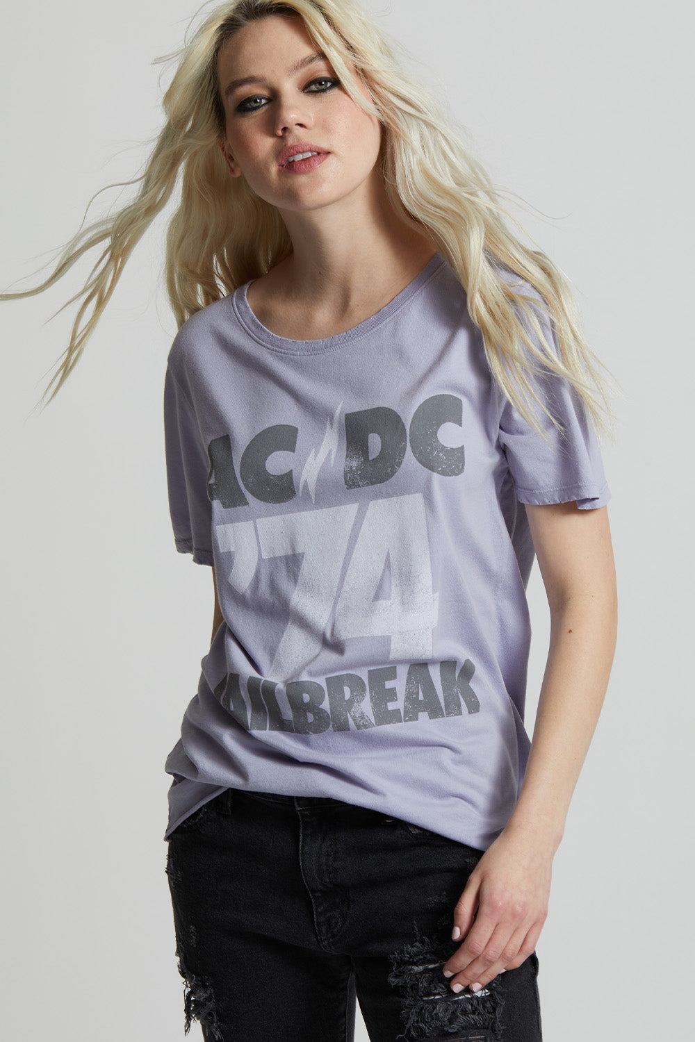 AC/DC '74 Jailbreak 1984 Fitted Tee - Recycled Karma Brands