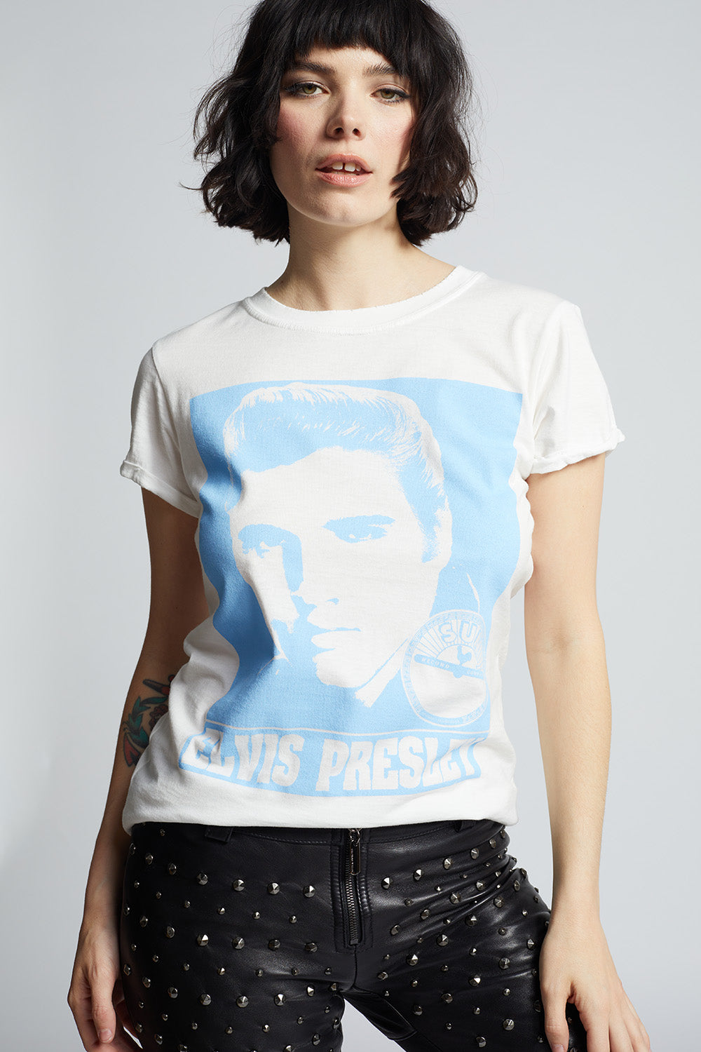 Elvis Crewneck T Shirts, UT Memphis Change of Habit T Shirts sold by Steady  Allys, SKU 49560121