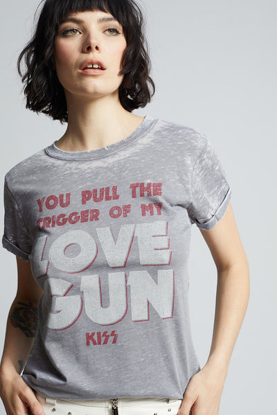 KISS "Love Gun" Lyric Tee