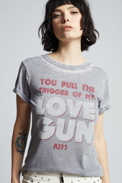 KISS "Love Gun" Lyric Tee