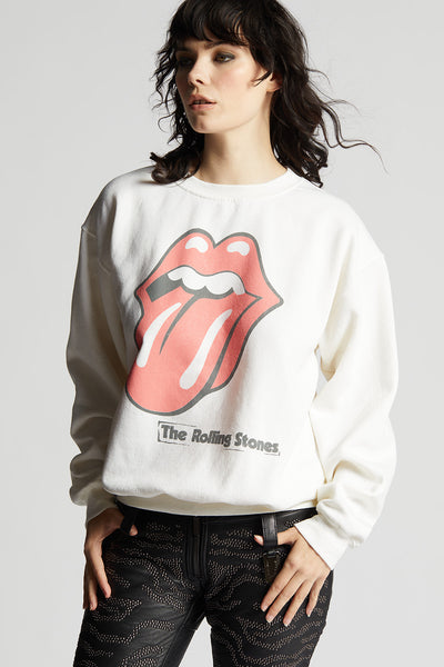 The Rolling Stones Logo Fitted Sweatshirt