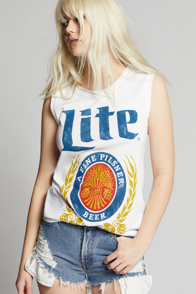 Vintage-Inspired Miller Lite Muscle Tank