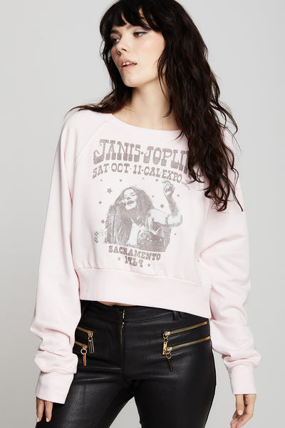 Janis Joplin 1969 Tour Cropped Sweatshirt