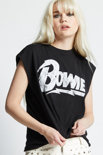 Bowie Cut Off Sleeve Tee