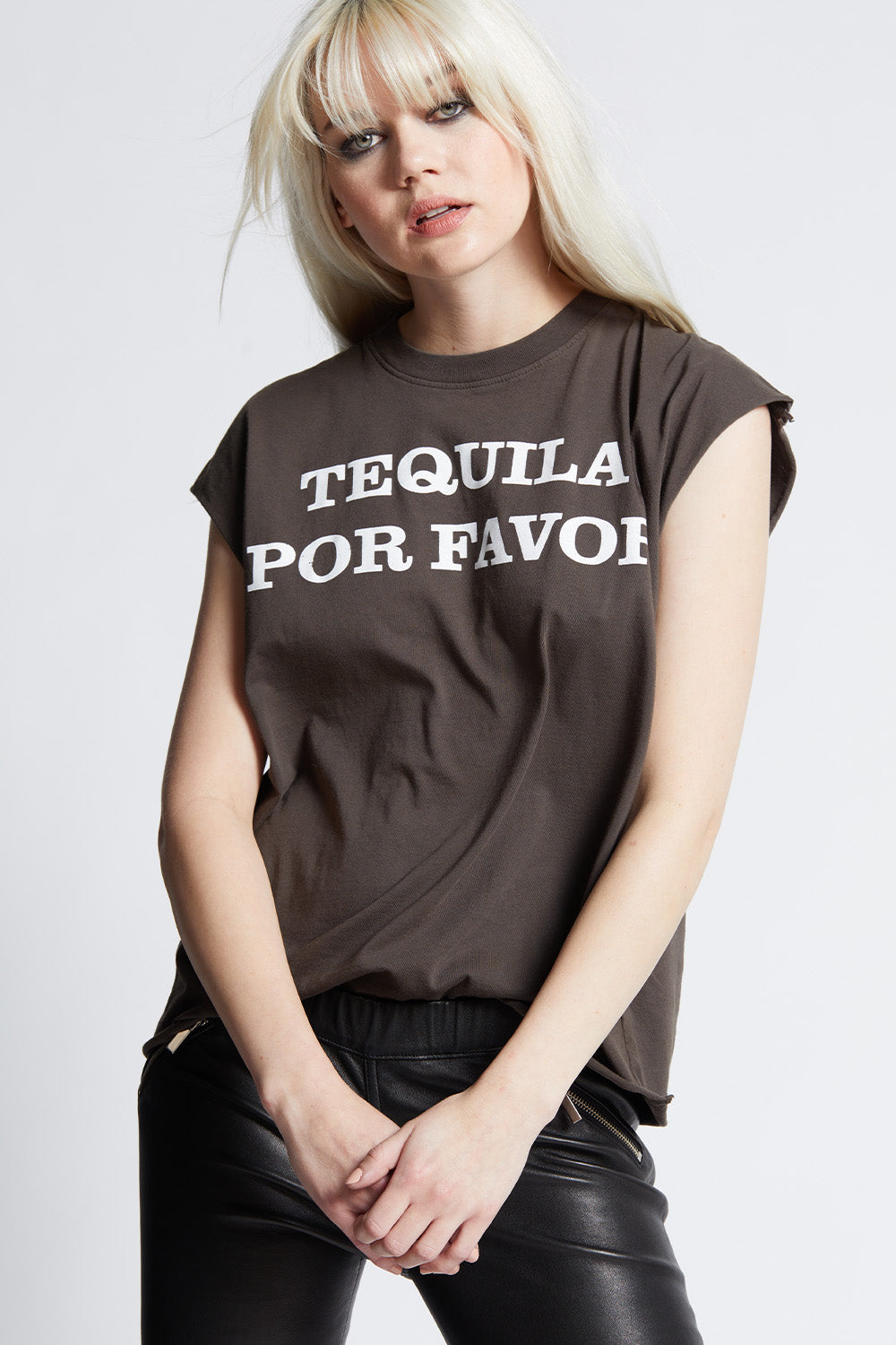 Tequila Por Favor Cut Sleeve Tee