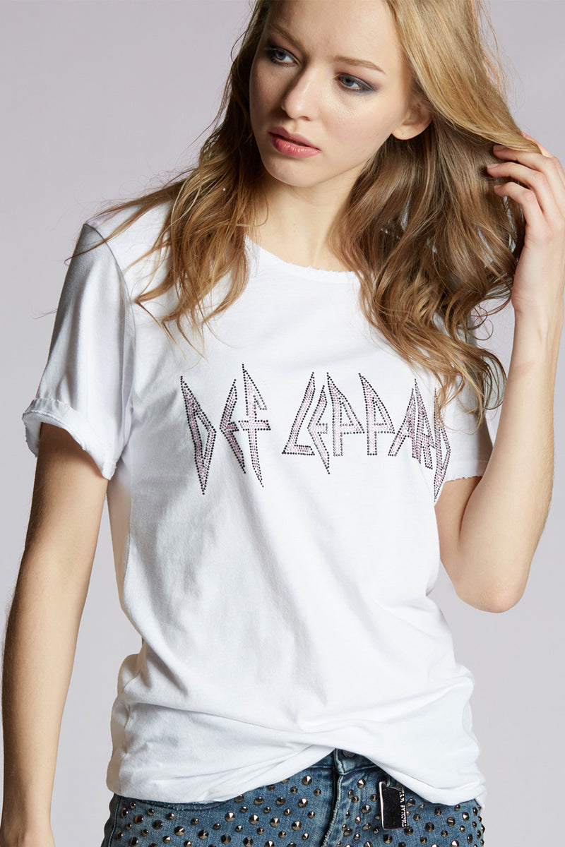 (ARCHIVE) Def Leppard Crystal Oversized Tee