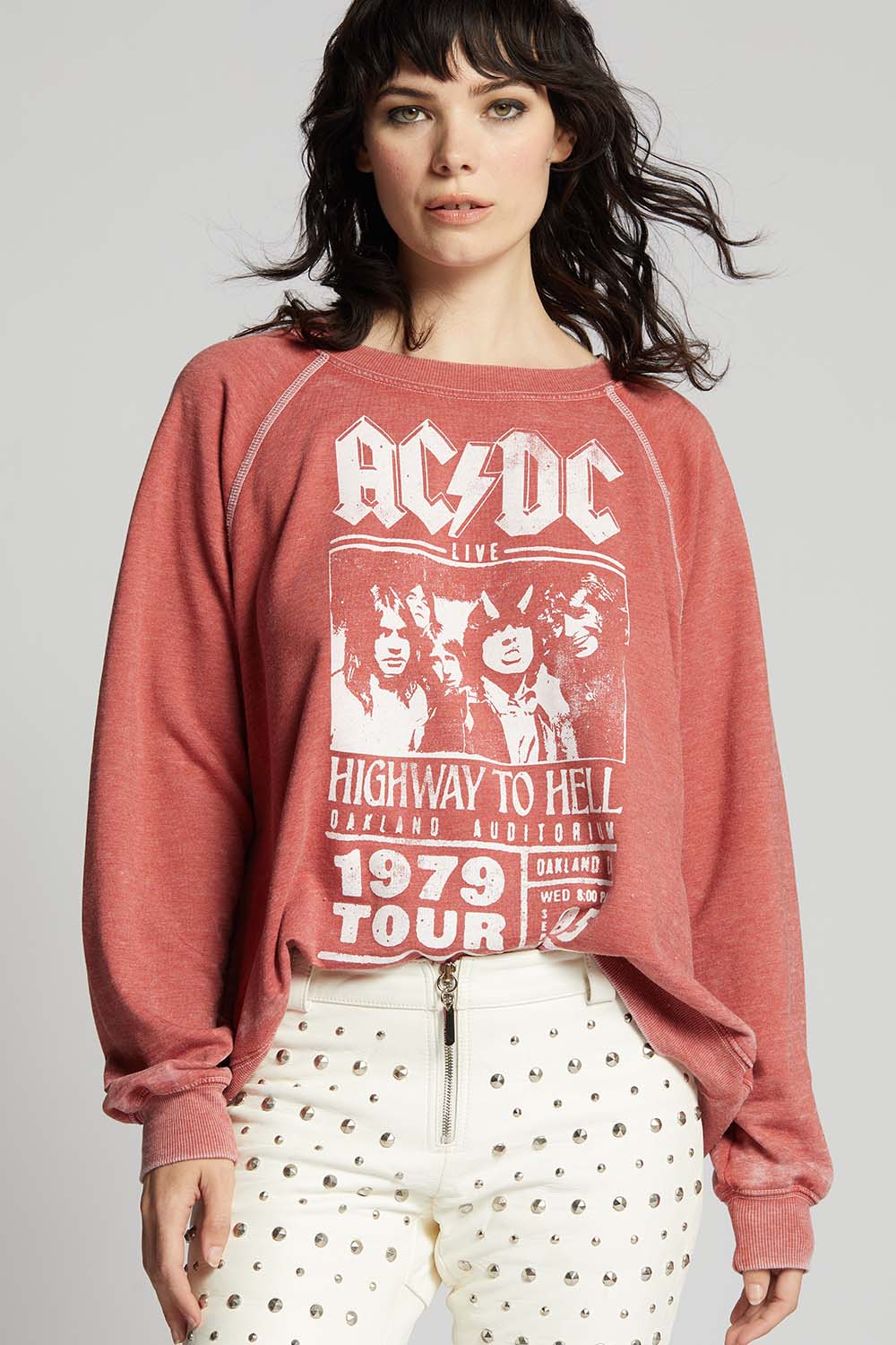 Vintage AC/DC Highway To Hell Sweatshirt Adult Size XL Black