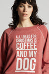 Coffee & My Dog for Christmas Sweatshirt