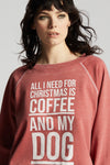 Coffee & My Dog for Christmas Sweatshirt