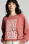 Coffee & My Dog for Christmas Sweatshirt