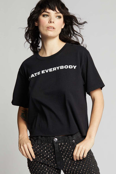 I Hate Everybody Cropped Tee