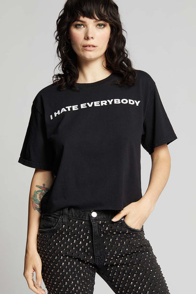 I Hate Everybody Cropped Tee